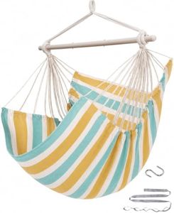 ADVOKAIR Hammock Chair Swing, Heavy-Duty Hanging Rope Swing Seat Supports 500 Lbs, Ideal for Outdoor Patio, Backyard, Porch, Deck & Indoor Bedroom Use