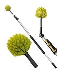 DocaPole 5-12 Foot (1.5-3.5m) Extension Pole with Cobweb Duster // Ceiling and Corner Duster // for Dusting and Cleaning High Ceilings with Extension Pole // Telescopic Pole Dusting and Cleaning Kit