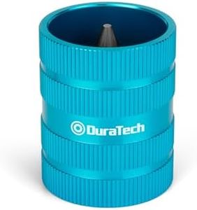 DURATECH Inner&Outer Tubing and Pipe Reamer, Pipe Deburring Tool, for Tubings from 1/4" to 1-1/4" O.D., Ideal for Copper, Stainless Steel, PVC, Brass, Aluminum, Soft Metal Pipes