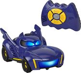 Fisher-Price DC Batwheels Remote Control Car, Bam The Batmobile Transforming RC with Lights Sounds & Character Phrases for Ages 3+ Years