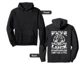 When I'm On My Bike Don't Give A Fuck Biker Motorcycle Pullover Hoodie