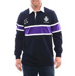 Scotland Thistle Long Sleeve Rugby Jersey, Navy, Large