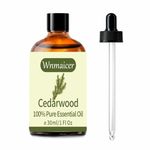 Cedarwood Essential Oil 30 mL, Cedarwood Oil for Diffuser and Aromatherapy, Massage, Face, Skin, Diy Candle & Cleaning 1 Oz