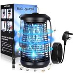 AOOWU Mosquito Killer Lamp 4200V Fly Zapper 18W Insect Mosquito Trap with UV Light, USB Rechargeable Bug Zapper 360° Attract Zap Flying Insect for Home Bedroom Outdoor Backyard Terrace Camping