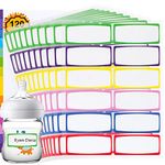 Baby Bottle Labels for Daycare Essentials, 120 PCS Waterproof Name Labels for Kids Stuff School Supplies, Self Laminating, Dishwasher Safe, Personalized Name Stickers Tags for Sippy Cup, Water Bottle