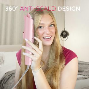 TYMO CURLPRO 1-Inch Rotating Curling Iron – Pink