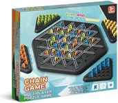 Chain Triangle Chess Game, Board Games for Family Night, Family Games for Kids and Adults, 2 to 4 Players