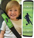 HECKBO 1x Kids Car Seat Belt Pads Seat Belt Protectors - Football - Seat Belt Pads for Kids and Babies- Ideal for Any Seat Belt Car Booster Seat Kids Bicycle