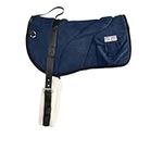 Harrison Howard Ergonomically Designed Correct Bareback Pad with Side Pockets Extra Thick Center for Maximum Support Anti-Slip Bareback Pad Comes with Matching Girth Navy