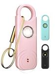 Seren8scape Dual Alarm Modes Self Defense for Women - Personal Alarm for Women - 135 dB Siren LED, Solid Brass Key Chain and Key Ring in 3 Pop Colors