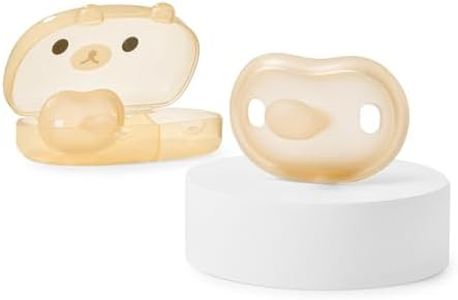 Thyseed Newborn Pacifiers 0-3 3-6 0-6 Months Ultra Light Silicone Baby Pacifier Girl Boy Infant Paci for Breastfed Babies Breastfeeding Pacii One Piece Flat Soothies for Sensitive Skin BPA Free 2 Pack