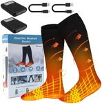 Heated Socks,7.4V 3000mAh Electric Rechargeable Battery Socks for Men and Women,Winter Thermal Thick Insulated Heated Socks Foot Warmers for Cycling, Skiing, Skating, Hiking Fishing Outdoor Sports