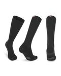 DANISH ENDURANCE Graduated Compression Socks, 21-26mmHg, Breathable & Moisture-Wicking, for Men & Women, Solid Black, Large