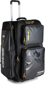 Cressi MOBY 7 Diving Gear Carrying Bag, Black/Yellow