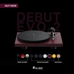Pro-Ject Debut EVO 2 Turntable – Wine Red