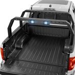 EYOUHZ Overland Bed Racks Truck Cargo Carrier with 2 Light Bar Compatible for 2004-2024 Ford F150 & 2002-2024 Dodge Ram 1500 & 2007-2024 Chevy Silverado 1500 & 2007-2013 Toyota Tundra Ladder Back Rack