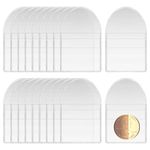 Single Pocket Coin Sleeves Holders, 20 Pcs Plastic Individual Coin Pocket Sleeves Holders for Coin Collection, Jewelry and Small Items