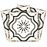 Black & white collection Peel and Stick Tile Stickers 24 PC Set backsplash Tile Decals Bathroom & Kitchen Vinyl Wall Decals Easy to Apply Just Peel & Stick Home Decor (Black & white B5, 6x6 Inch)