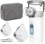 Mldnld Nebuliser Machine for Adults, Quiet Inhaler with Included Storage Bag, Rechargeable with 2 Masks & Mouthpiece, Easy to Use and Clean,Perfect Nebulizer for Travel and Home Use