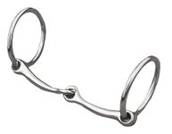 Weaver Leather All Purpose Ring Snaffle Bit, Black