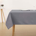 Deconovo Home Decorative Oxford Fabric Water Resistant Tablecloths Rectangular Tablecloth Wipe Clean Tablecloth for Garden Table 59x95in(150x240cm)