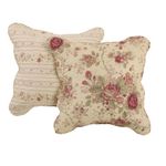 Greenland Home Antique Rose Dec. Pillow Pair Accessory, 18 x 18 inches Each (x2), 1 Count (Pack of 1)