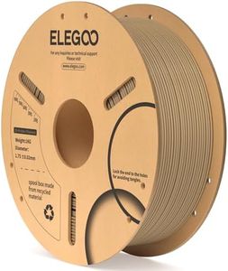 ELEGOO PLA Filament 1.75mm 3D Printer Filament Wood Color 1kg, Dimensional Accuracy +/- 0.02mm, 1kg Cardboard Spool (2.2lbs) 3D Printing Filament for Most FDM 3D Printers