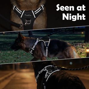 Funfox No Pull Dog Harness, Medium – Adjustable Pet Vest