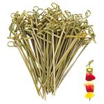 Cocktail Sticks 200 Pcs, Natural Bamboo Sticks 12cm (4.7''), Bamboo Cocktail Sticks for Food Picks, Drinks, Add Style to Your Party with Bamboo Skewers Accessories