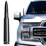 CZSWCH Car Truck 50 Cal Antenna Carbon Fiber Design Compatible with Ford, Dodge, Chevrolet, GMC, Jeep, Toyota.Short Antenna Replacement - Made of Rugged Billet and Aluminum,1990-Current.