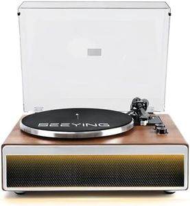 SeeYing Bluetooth Vinyl Record Player with Speakers