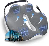 japiroc X-Large Seat Cushion for Truck Driver, Upgraded Cushion for Back Support and Pain Relief, Memory Foam with Non-Slip Washable Cover, Relieves Long-Term Truck Sitting and Pain