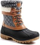 ALEADER Womens Winter Snow Boots Du