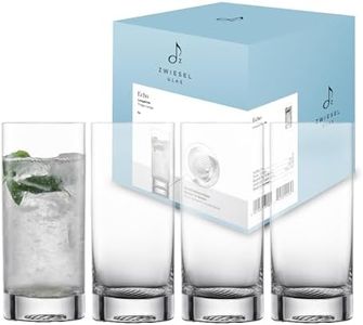 Zwiesel Glas Echo Long Drink Glass (set di 4), eleganti bicchieri da drinking per bevande lunghe, lavabili in lavastoviglie, realizzati in Germania (articolo n. 123378)
