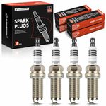 A-Premium Iridium Spark Plug Compatible with Honda Civic 2006-2015, Insight 2010-2014 & Toyota Tacoma 2005-2015, 4Runner 2010 & Acura ILX 2013-2015 & Suzuki Kizashi 2010-2013, Grand Vitara, Pack of 4