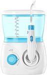 ToiletTree Products Children's Countertop Water Flosser - Dental Oral Irrigator for Kids - BPA-Free Dental Water Flosser with 600mL Capacity and Adjustable Water Pressure - Blue