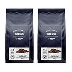 by Amazon Coffee Beans Caffè Intenso, Light Roast, 1kg (2 Packs of 500g), Rainforest Alliance Certified