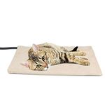 NICREW Pet Heating Pad for Dogs and Cats, Heated Pet Mat with Steel-Wrapped Cord and Soft Fleece Cover