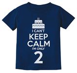 Tstars 2nd Birthday Shirt Girl Two 2 Year Old Boy Birthday Gift Second Birthday Shirt 3T Navy