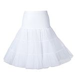 50's Petticoat Underskirt Retro Vintage Swing 1950's Rockabilly White, Black 14 Colours