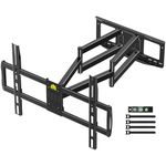 FORGING MOUNT 1090mm Long Arm TV Wall Bracket for 65-120 Inch TVs, Heavy Duty Full Motion Wall Mount, Swivel Tilt Extend Dual Arms Corner Wall Bracket, Holds up to 125kg, Max VESA 900x600mm, HY9458