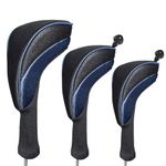 hauni 3pcs/Set Driver # 1 3 5 Fairway Wood Cover Golf Club Headcover