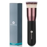 KINGMAS Flat Top Foundation Brush, Premium Kabuki Makeup Brush for Liquid, Blending, Cream, Powder,Blush Buffing Stippling Face Makeup Tools