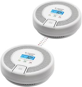 X-Sense Détecteur de Monoxyde de Carbone Interconnecté sans Fil, Alarm de Monoxyde de Carbone Alimenté par Pile Remplaçable, Conforme à la Norme EN50291, Série Link+, CO03D-W, Lot de 2