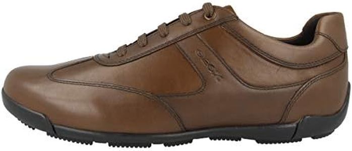 Geox U Edgware A, Sneakers Hombre, Marrón Cognac, 39 EU