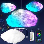 LUYOEXT Cloud Led DIY Lights for Bedroom,Multicolor Creative Night Lighting Kit Music Sync with APP Control, RGB with IC Remote Coolest Ceiling Decoration for Room Home Party(Cloud)