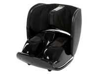 VComfort® Foot and Calf Massager with Heat, Vibration, Shiatsu and Kneading, Helps to Relieve Tired Muscles (Jet Black)