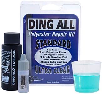 Ding All 2 Oz Polyester Repair Kit for Small to Medium Sized Polyester Surfboards Repairs