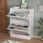 FUFU&GAGA Shoe Cabinet with 2 Flip 