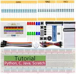 FREENOVE Basic Starter Kit for Raspberry Pi 4 B 3 B+ 400, 227-Page Detailed Tutorial, Python C Java Scratch Code, 146 Items, 41 Projects